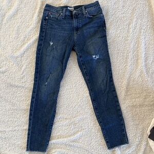 Hudson High Rise Super Skinny Ankle Jeans